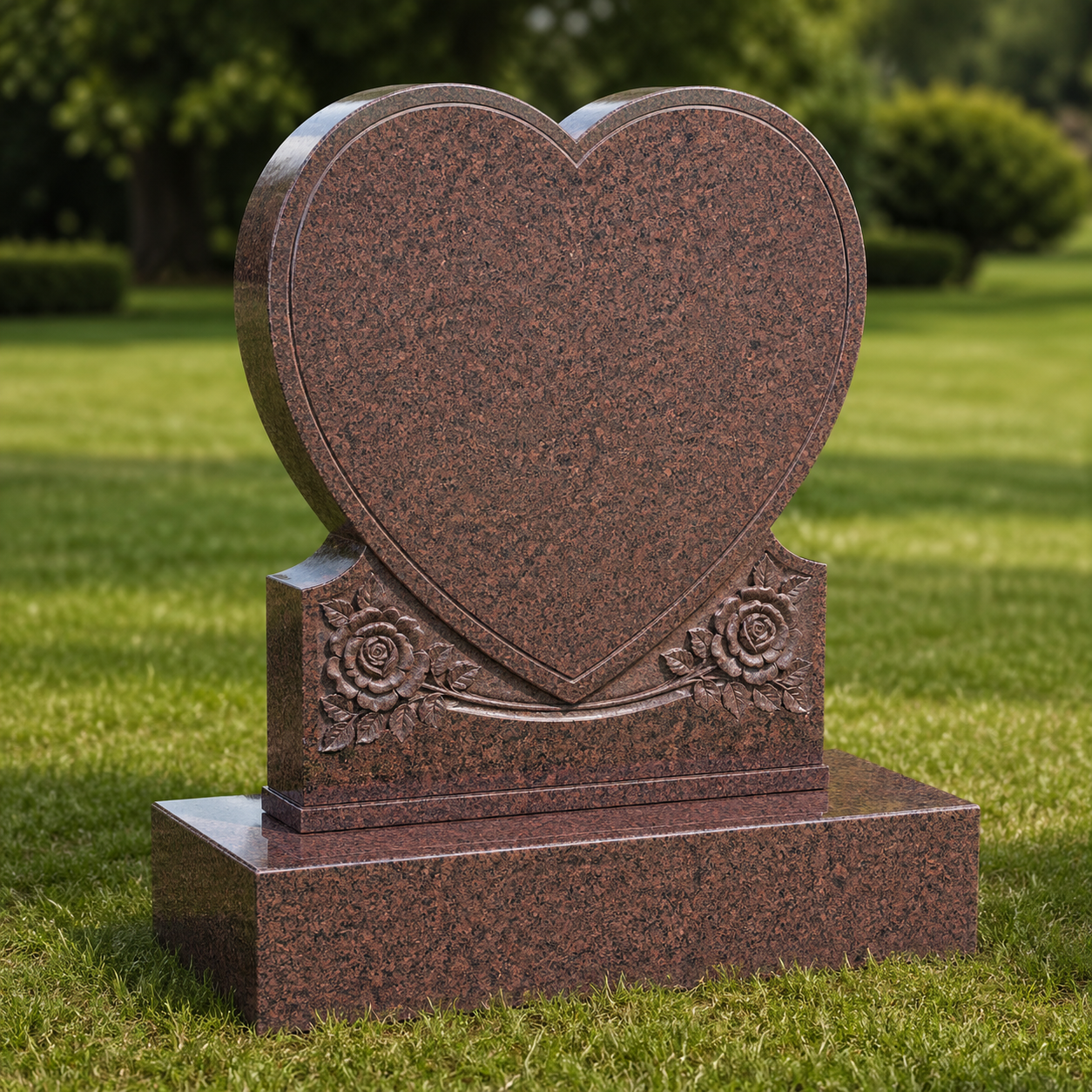 granite Christian Headstone hand-carved by Christian Memorials in NJ — image 4
